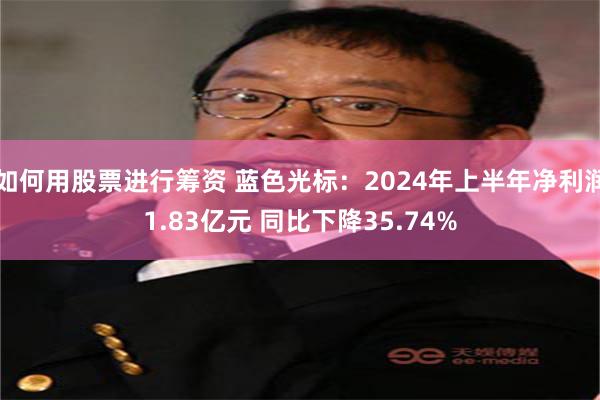 如何用股票进行筹资 蓝色光标：2024年上半年净利润1.83亿元 同比下降35.74%