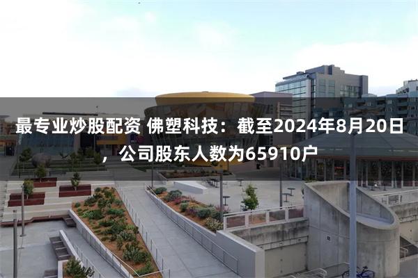 最专业炒股配资 佛塑科技：截至2024年8月20日，公司股东人数为65910户